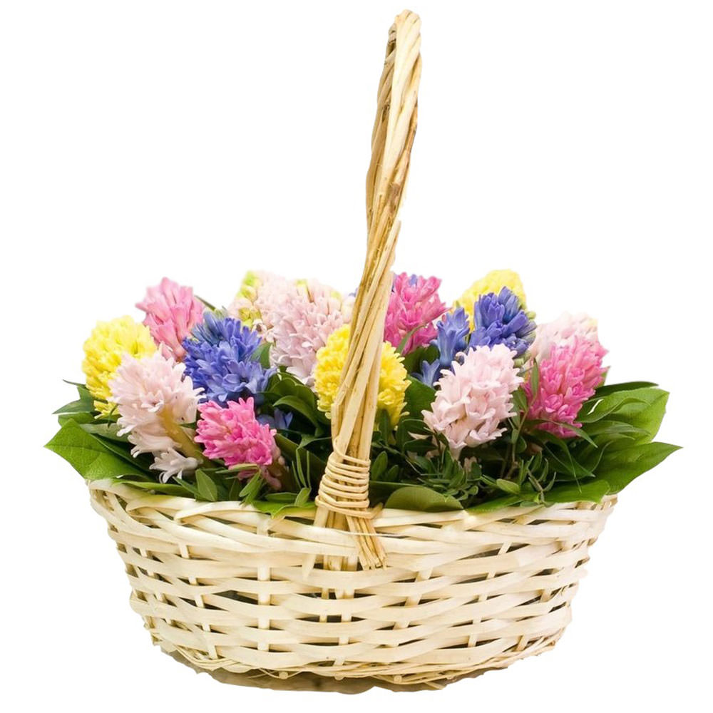Цветы в корзинке "Буйство красок" Цветы в корзинке "Буйство красок"